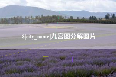 定边九宫图分解图片