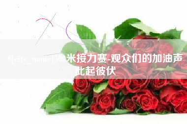 定边500米接力赛-观众们的加油声此起彼伏