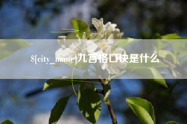 定边九宫格口诀是什么