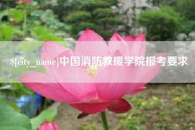定边中国消防救援学院报考要求