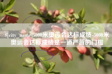 定边5000米奥运会达标成绩-5000米奥运会达标成绩是一道严苛的门槛
