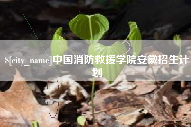 定边中国消防救援学院安徽招生计划