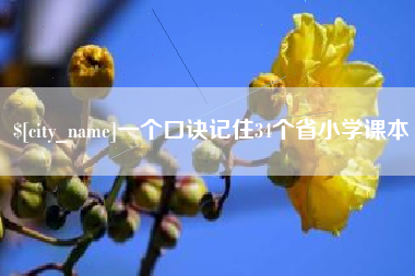 定边一个口诀记住34个省小学课本
