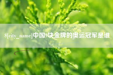 定边中国9块金牌的奥运冠军是谁