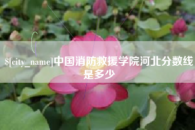 定边中国消防救援学院河北分数线是多少