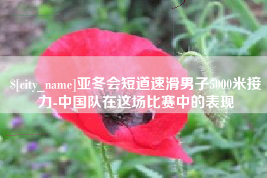定边亚冬会短道速滑男子5000米接力-中国队在这场比赛中的表现