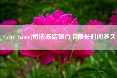 定边司法冻结银行卡最长时间多久