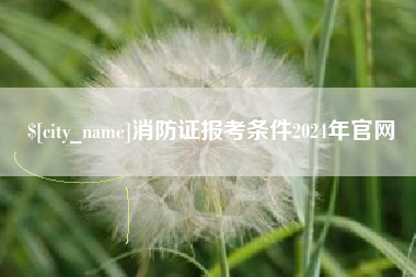 定边消防证报考条件2024年官网
