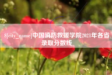 定边中国消防救援学院2021年各省录取分数线