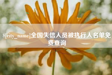 定边全国失信人员被执行人名单免费查询
