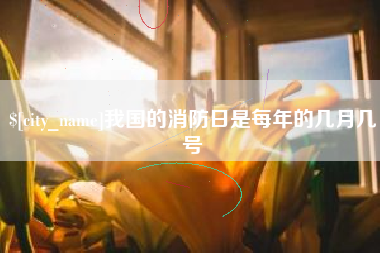 定边我国的消防日是每年的几月几号