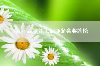 定边第七届亚冬会奖牌榜