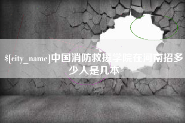 定边中国消防救援学院在河南招多少人是几本