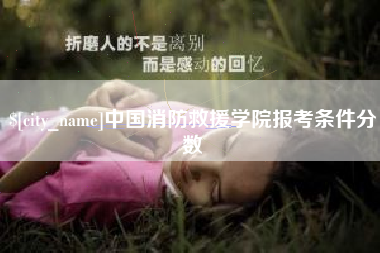 定边中国消防救援学院报考条件分数
