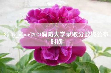 定边2024消防大学录取分数线公布时间