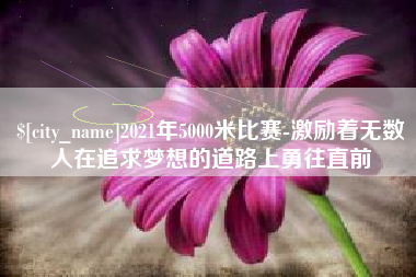 定边2021年5000米比赛-激励着无数人在追求梦想的道路上勇往直前