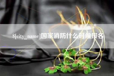 定边国家消防什么时候报名
