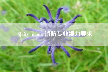 定边消防专业视力要求