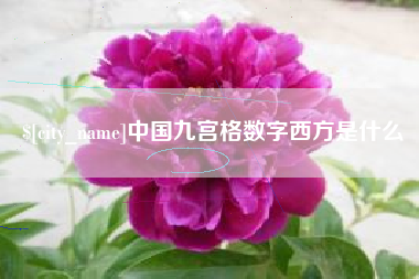 定边中国九宫格数字西方是什么