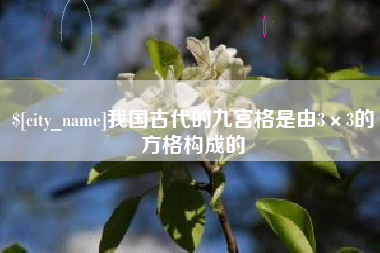 定边我国古代的九宫格是由3×3的方格构成的