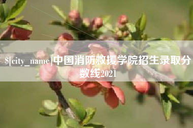 定边中国消防救援学院招生录取分数线2021