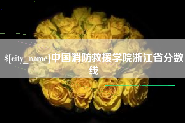 定边中国消防救援学院浙江省分数线