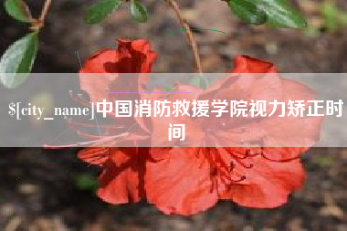 定边中国消防救援学院视力矫正时间