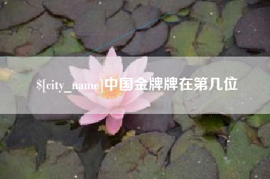 定边中国金牌牌在第几位