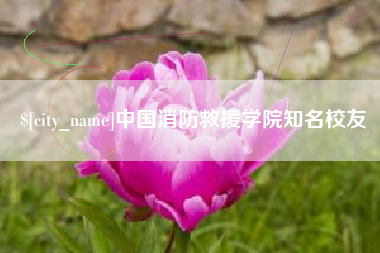 定边中国消防救援学院知名校友