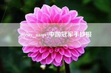定边中国冠军手抄报