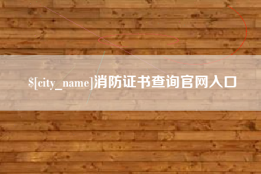 定边消防证书查询官网入口