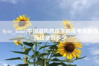 定边中国消防救援学院报考分数线浙江录取多少
