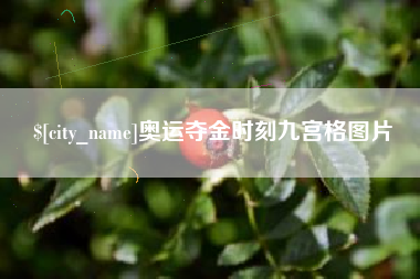 定边奥运夺金时刻九宫格图片