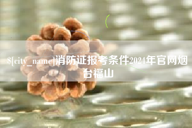 定边消防证报考条件2024年官网烟台福山